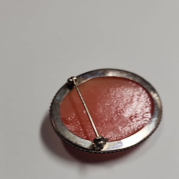 Sterling Silver 925 Cameo Vintage Brooch - Picture 4 of 8